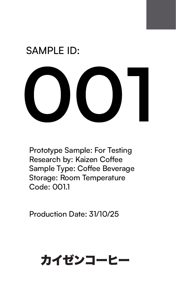 CORE 001 Label